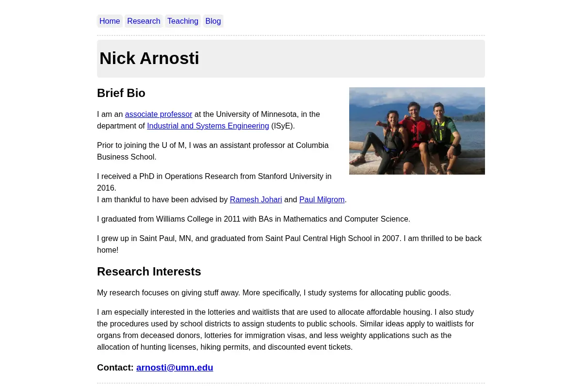 Nick Arnosti