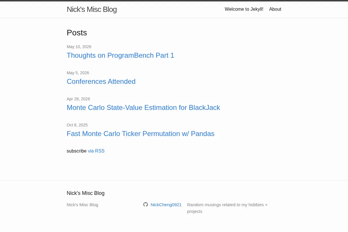 Nick’s Misc Blog