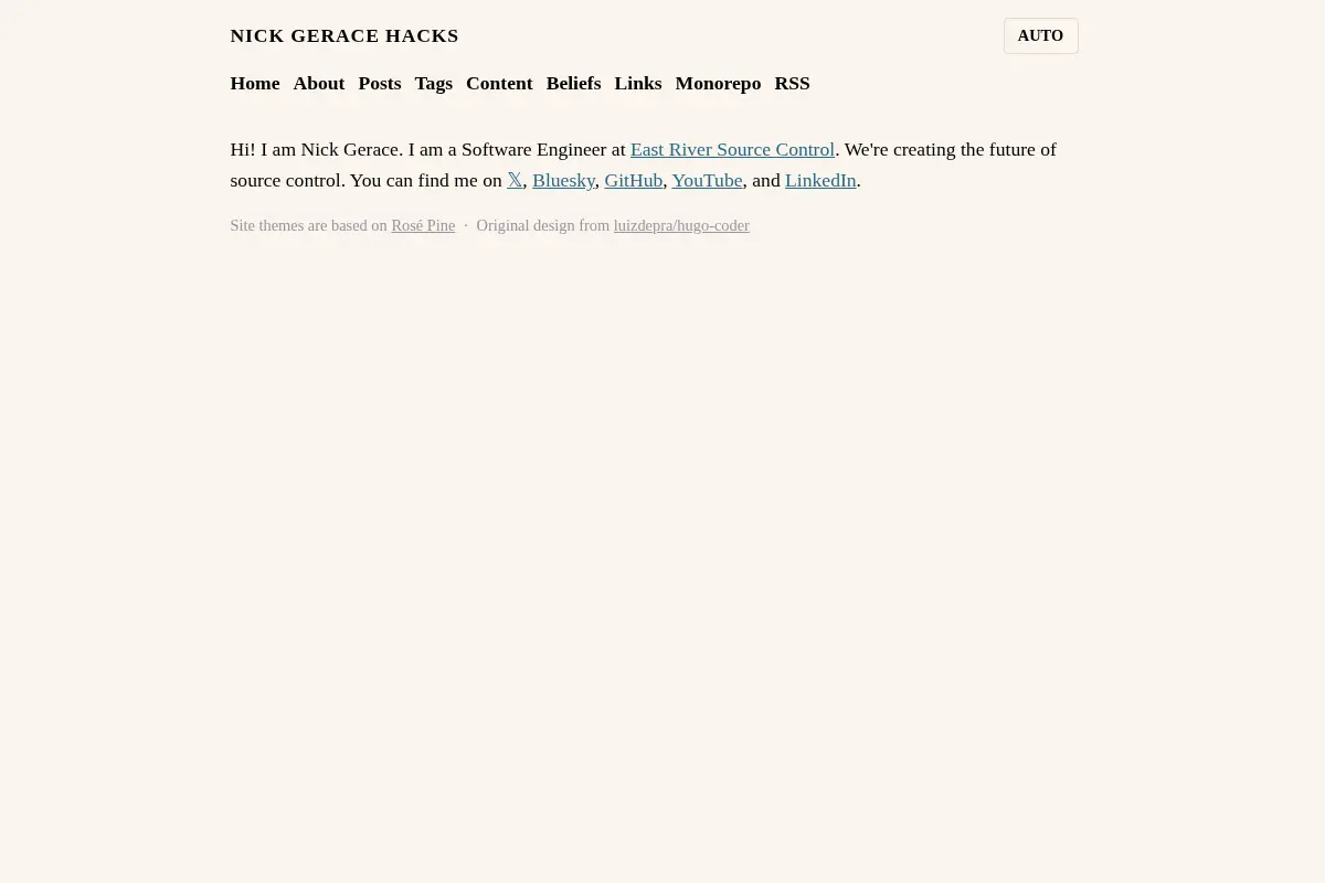 Nick Gerace Hacks