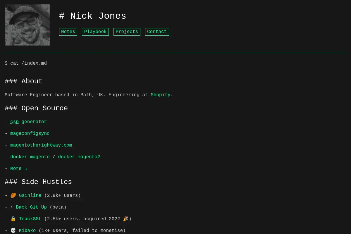 Nick Jones – Product-Focused CTO & Software Engineer