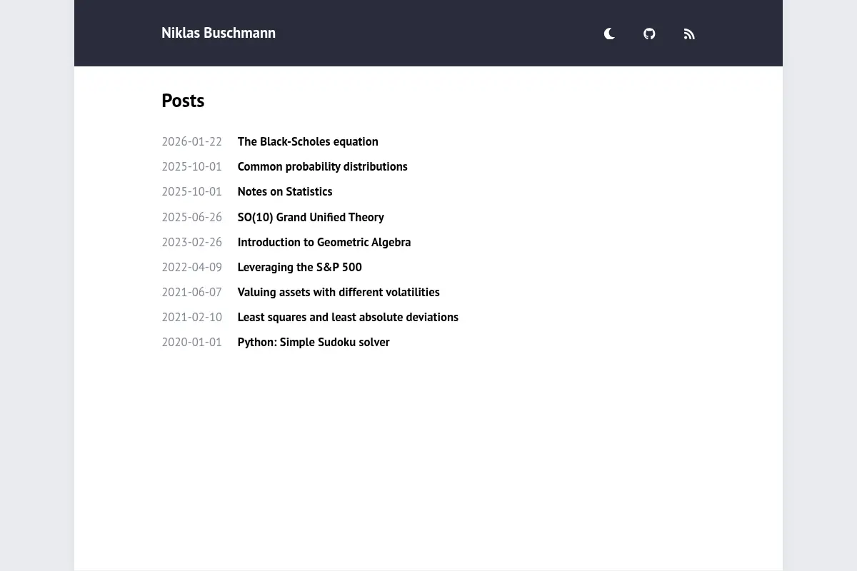 Posts | Niklas Buschmann