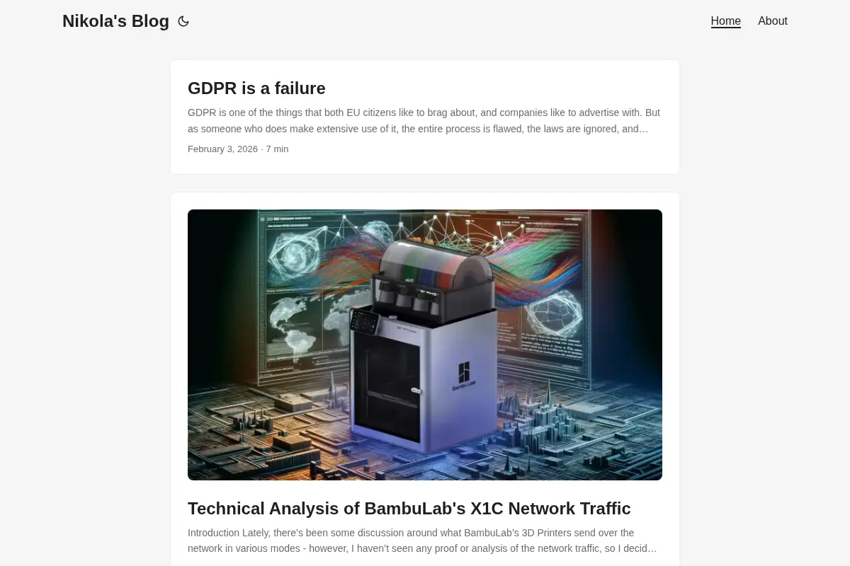 Nikola's Blog