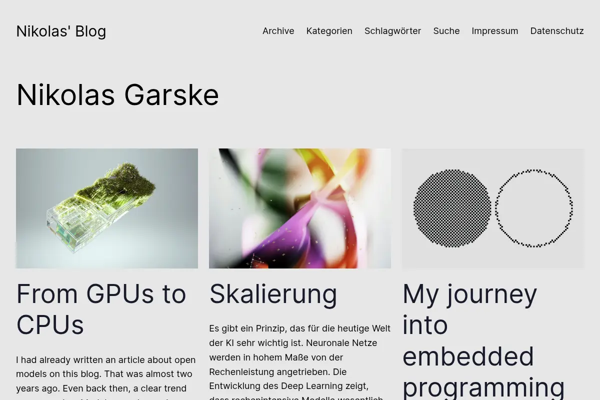Nikolas' Blog - Ein Blog über Technik, Informatik und andere spannende Themen