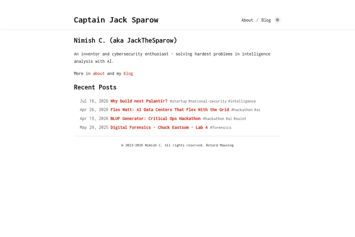 Captain Jack Sparow