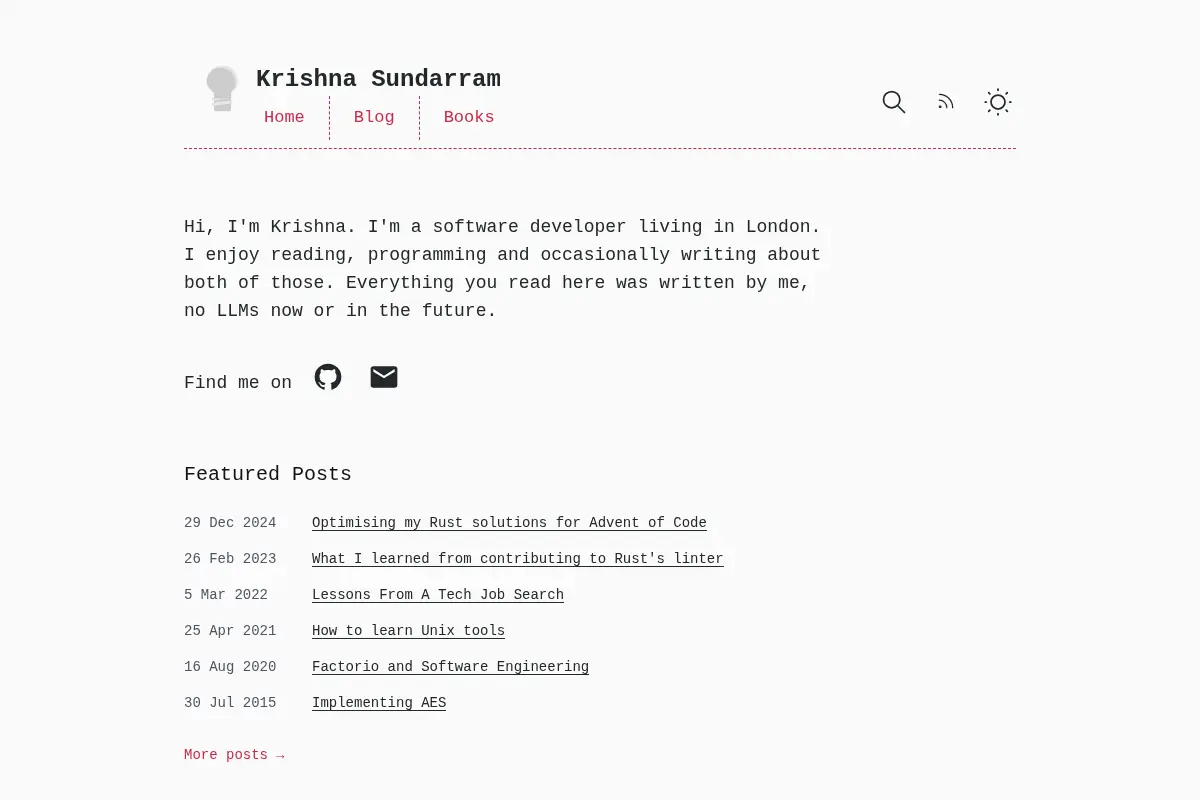 Krishna's blog