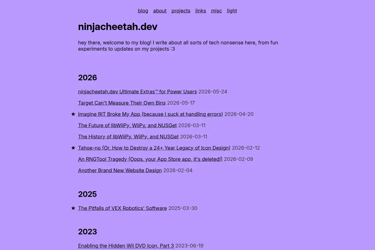 ninjacheetah.dev