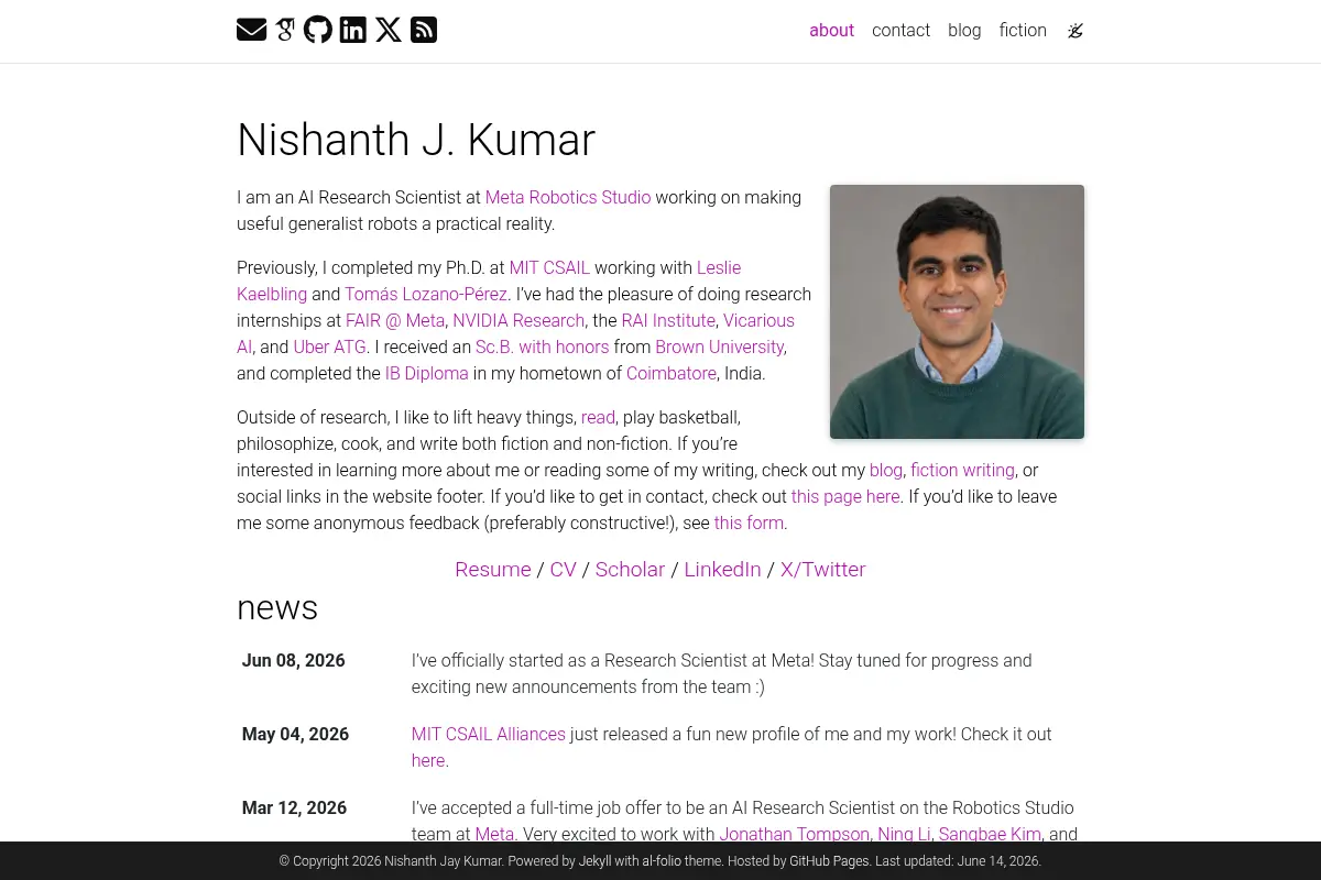 Nishanth J. Kumar