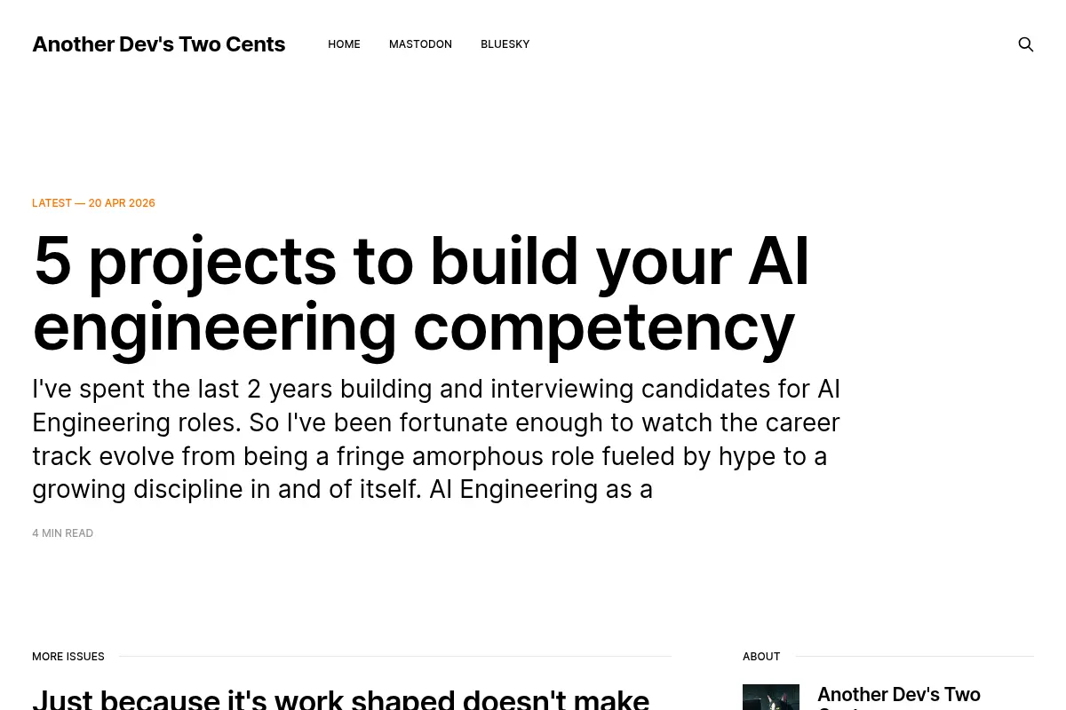 Another Dev's Two Cents