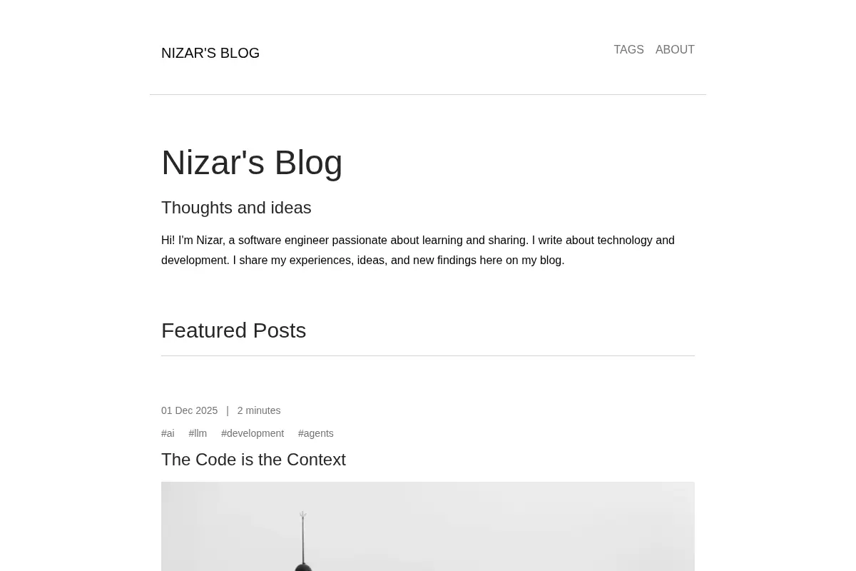 Nizar's Blog