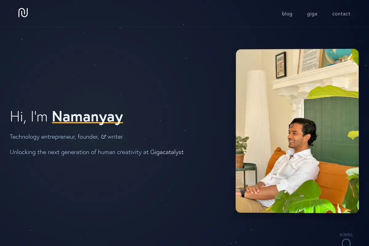 Namanyay Goel - Technology Entrepreneur and Writer