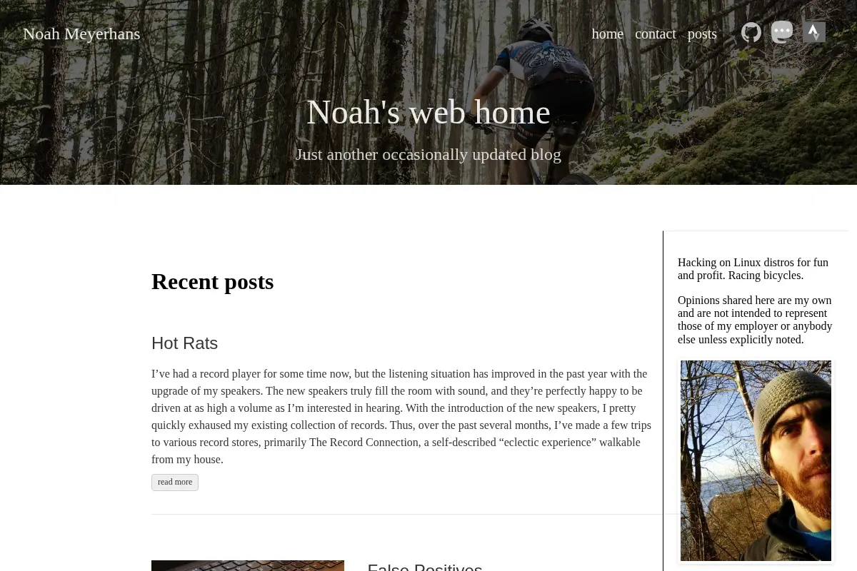 Noah Meyerhans | Noah's web home