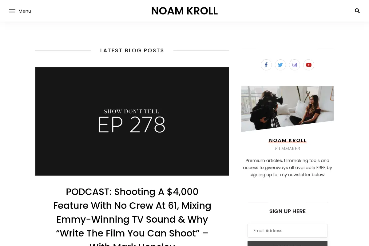 Noam Kroll - Filmmaking Resource & Community