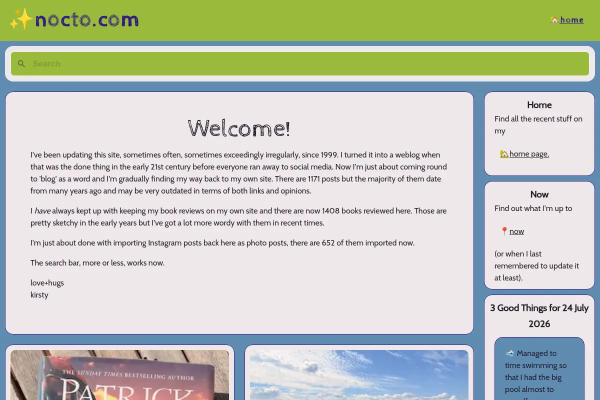 nocto.com - a weblog and booklog