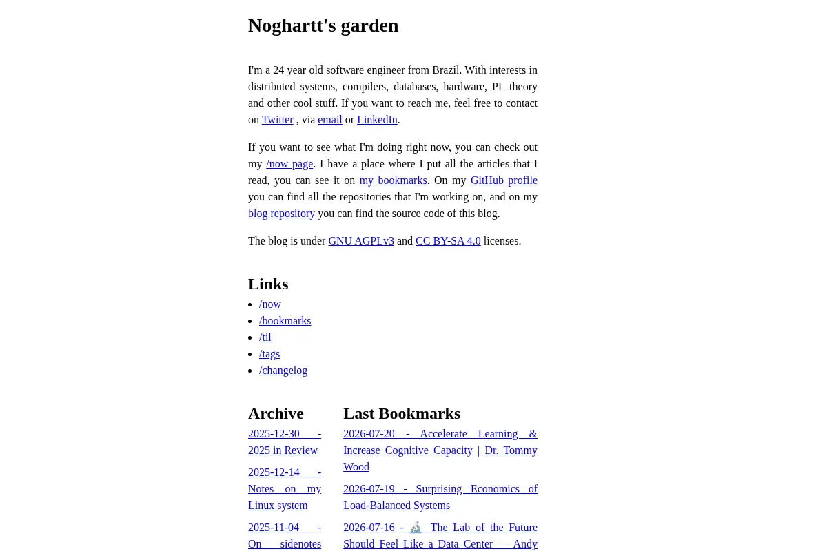 Noghartt's garden