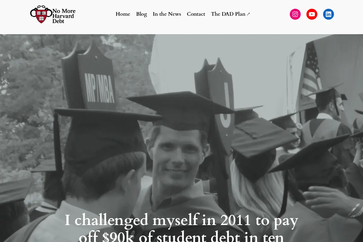 No More Harvard Debt