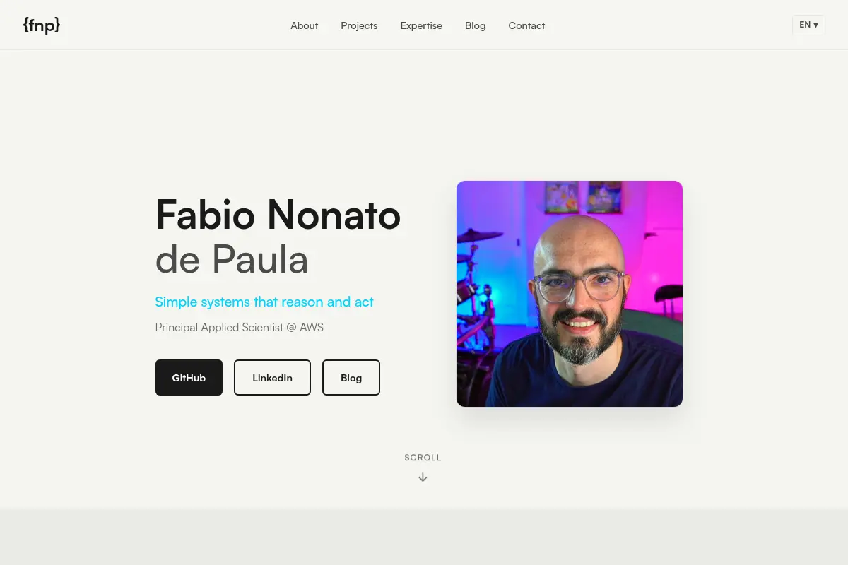 Fabio Nonato de Paula | Simple Systems That Reason and Act