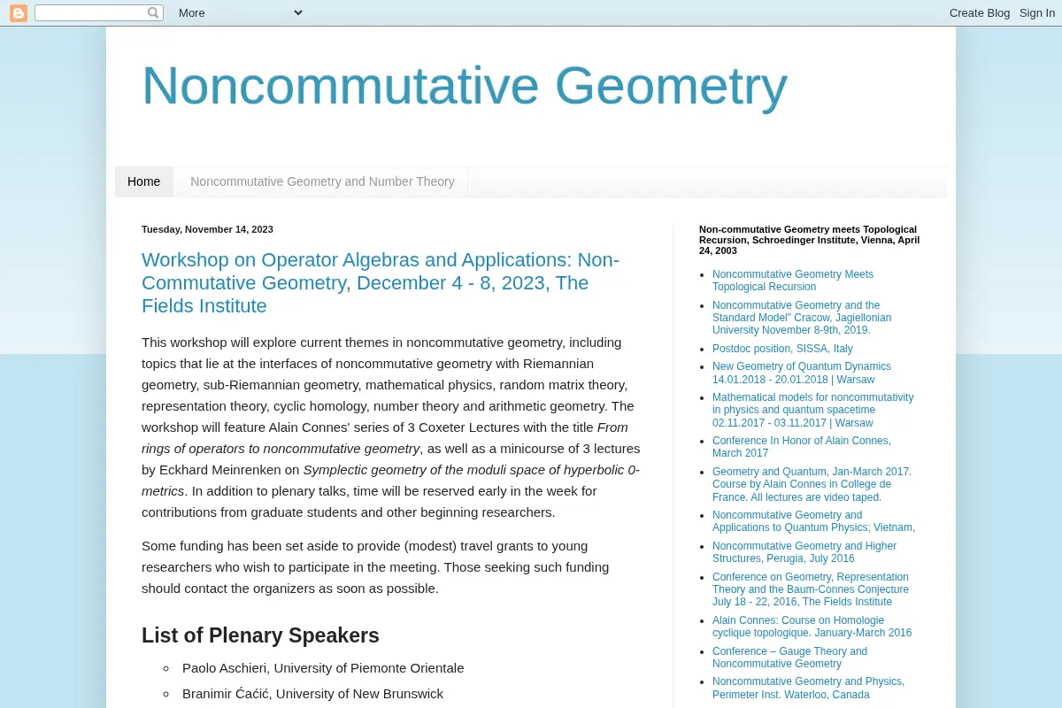 Noncommutative Geometry