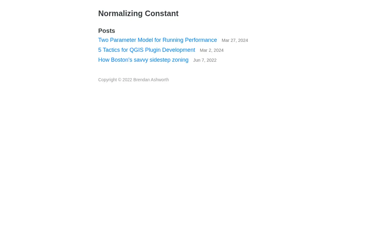 Normalizing Constant
