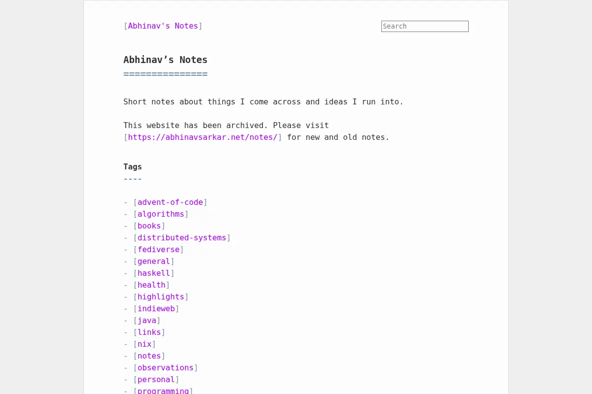 Abhinav's Notes