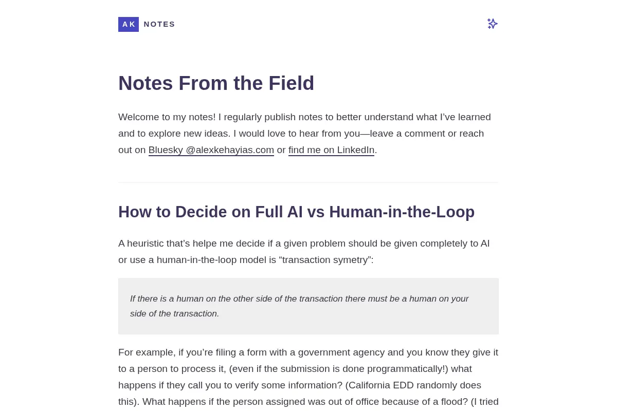 Alex's Notes