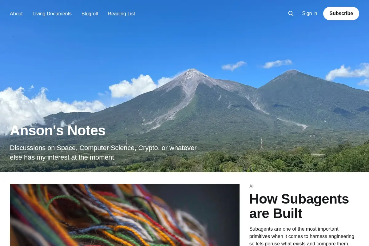 Anson's Notes