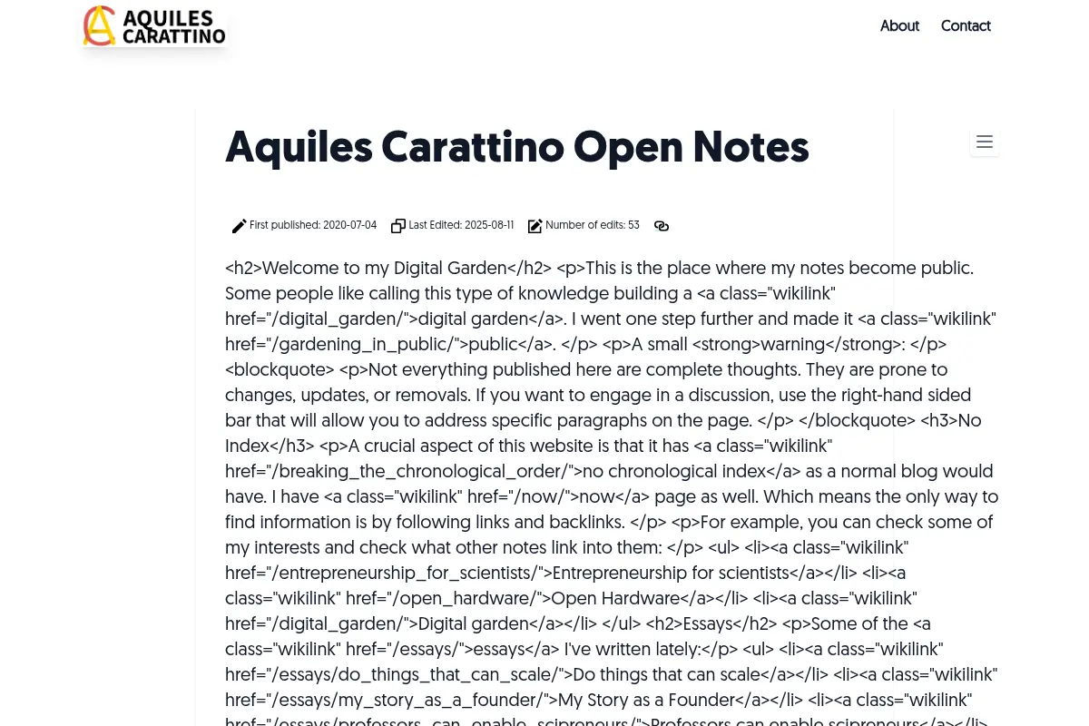 Aquiles Carattino Open Notes