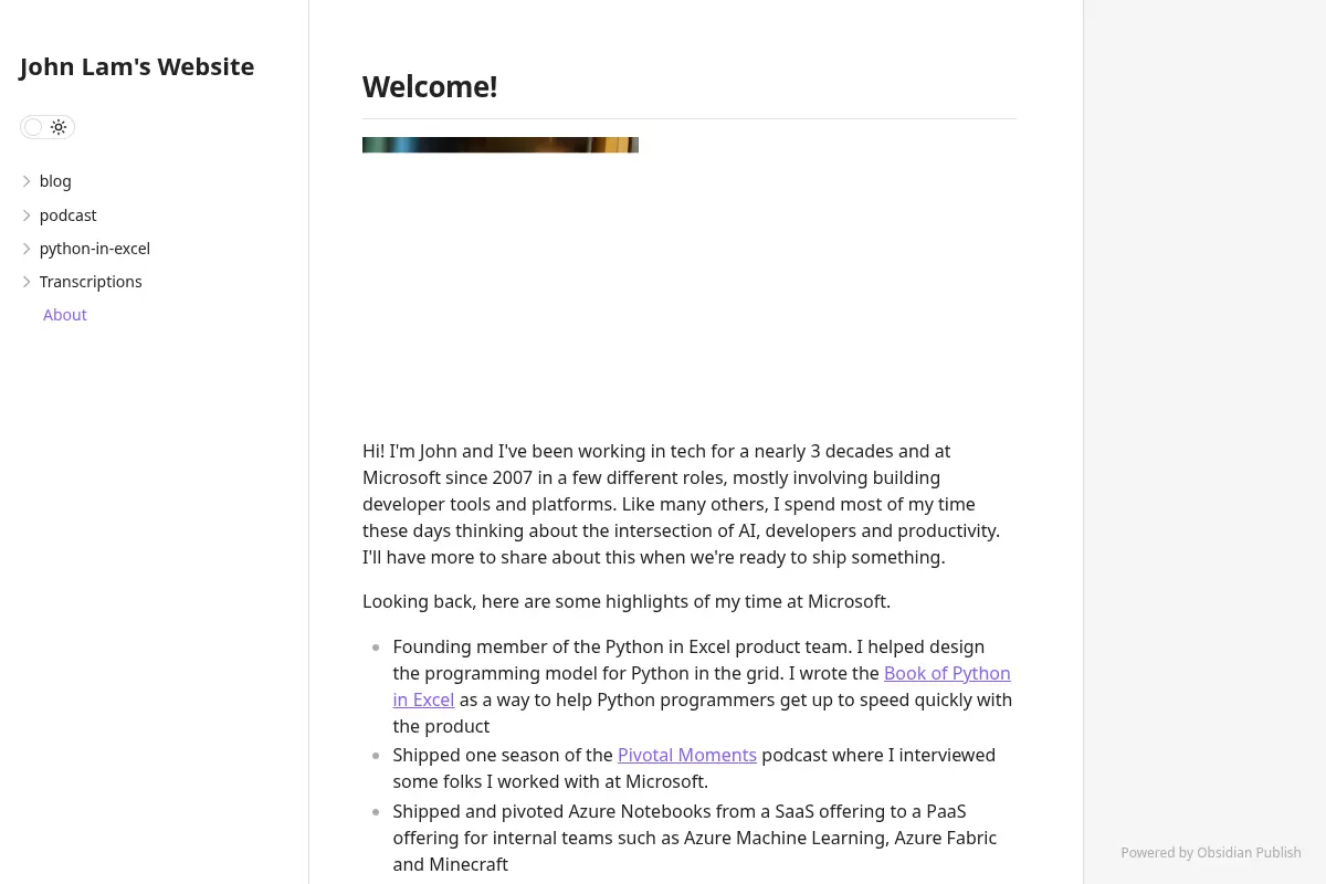 John Lam's Website