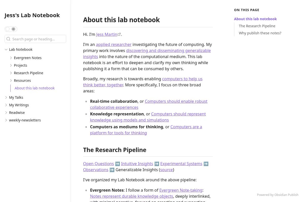 Jess's Lab Notebook
