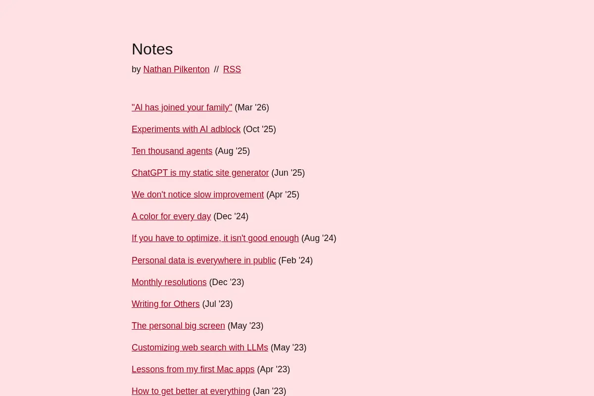 npilk // Notes