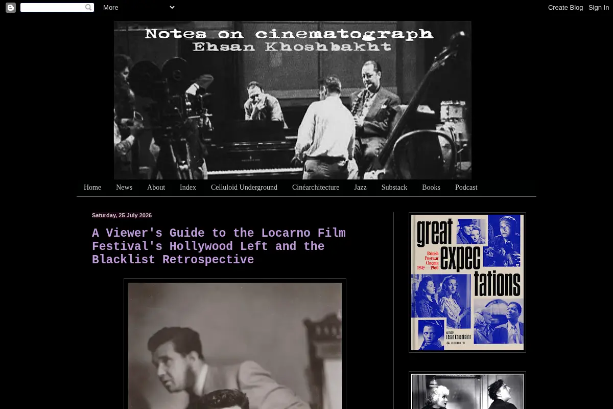 Notes On Cinematograph