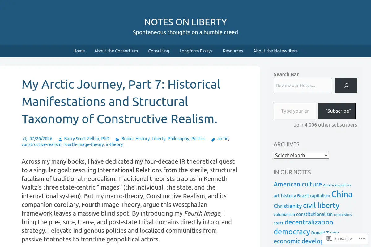 Notes On Liberty