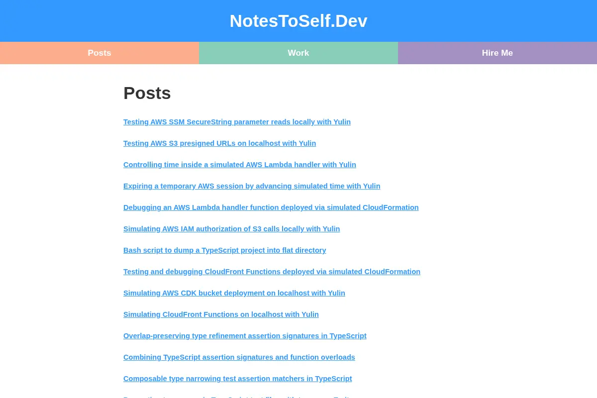NotesToSelf.Dev