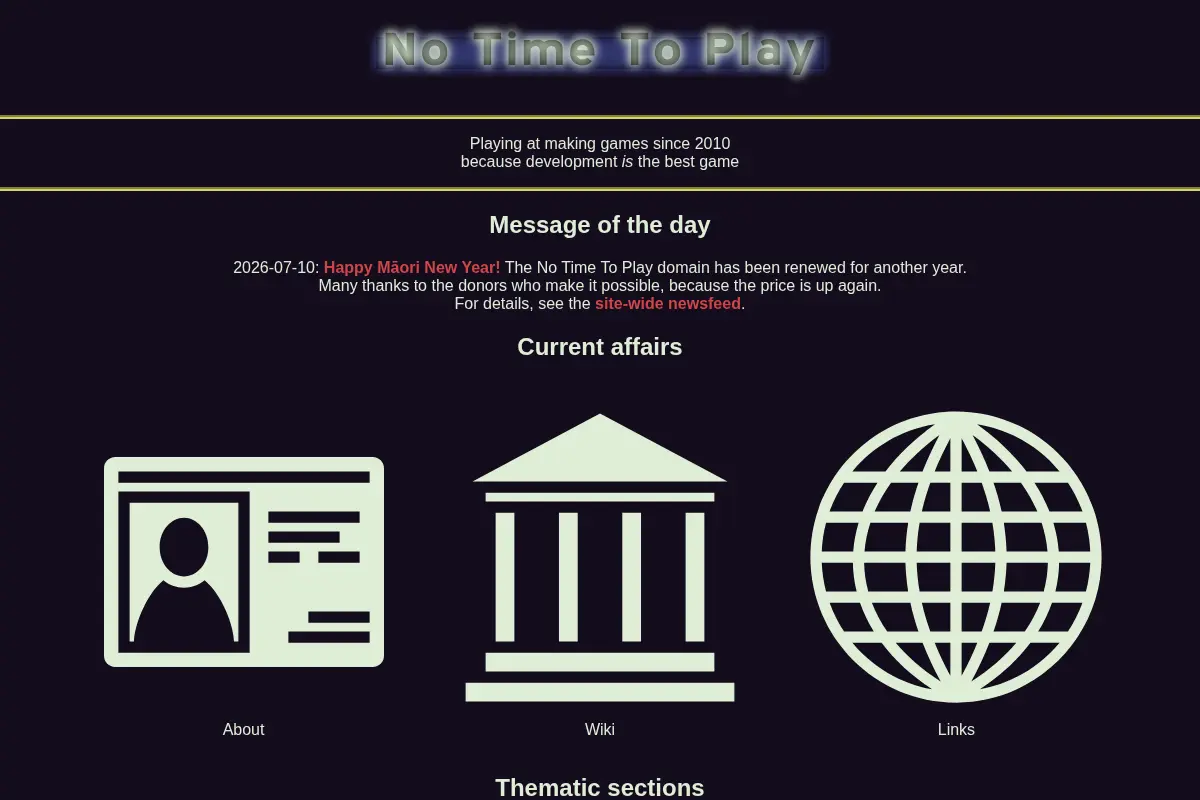 No Time To Play