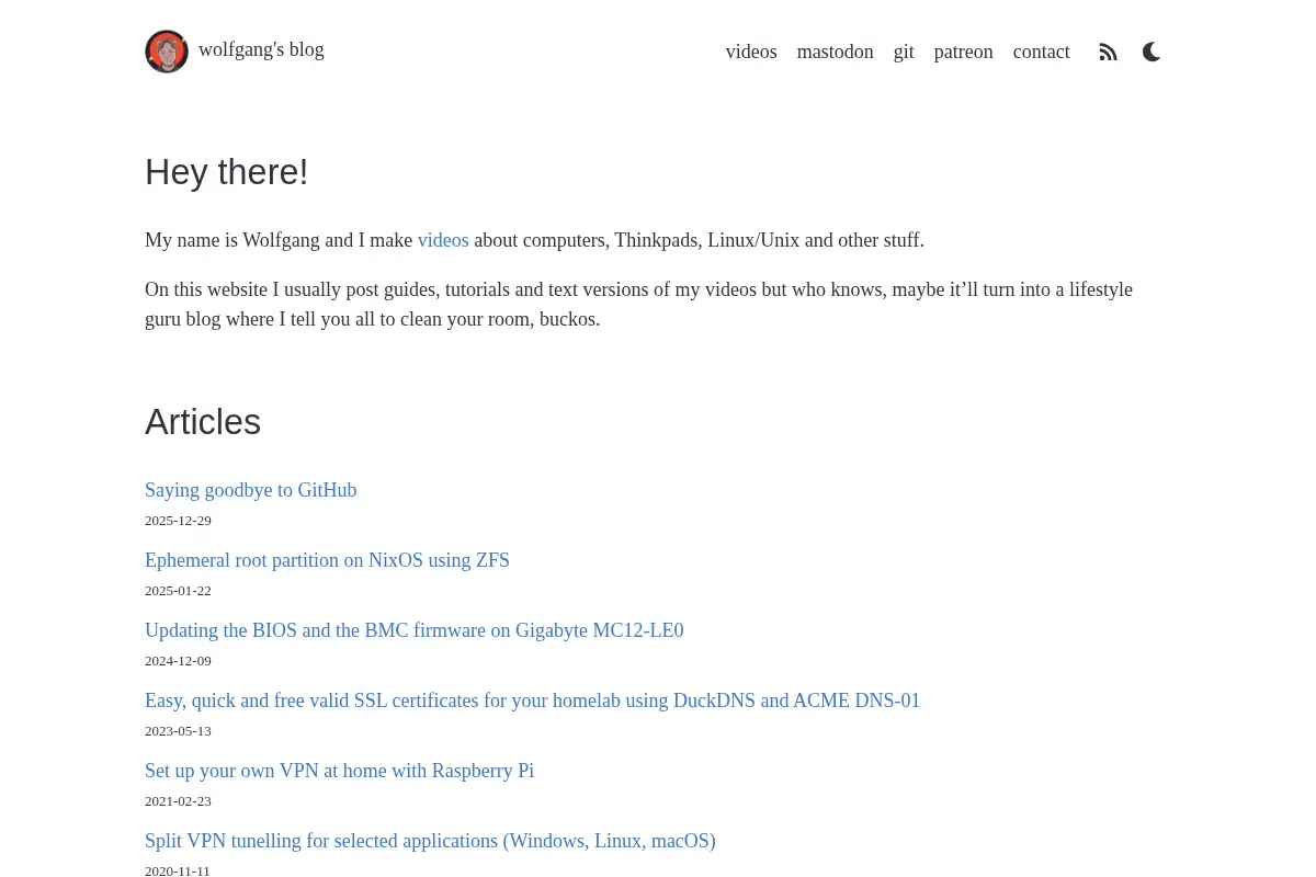 Wolfgang's Blog