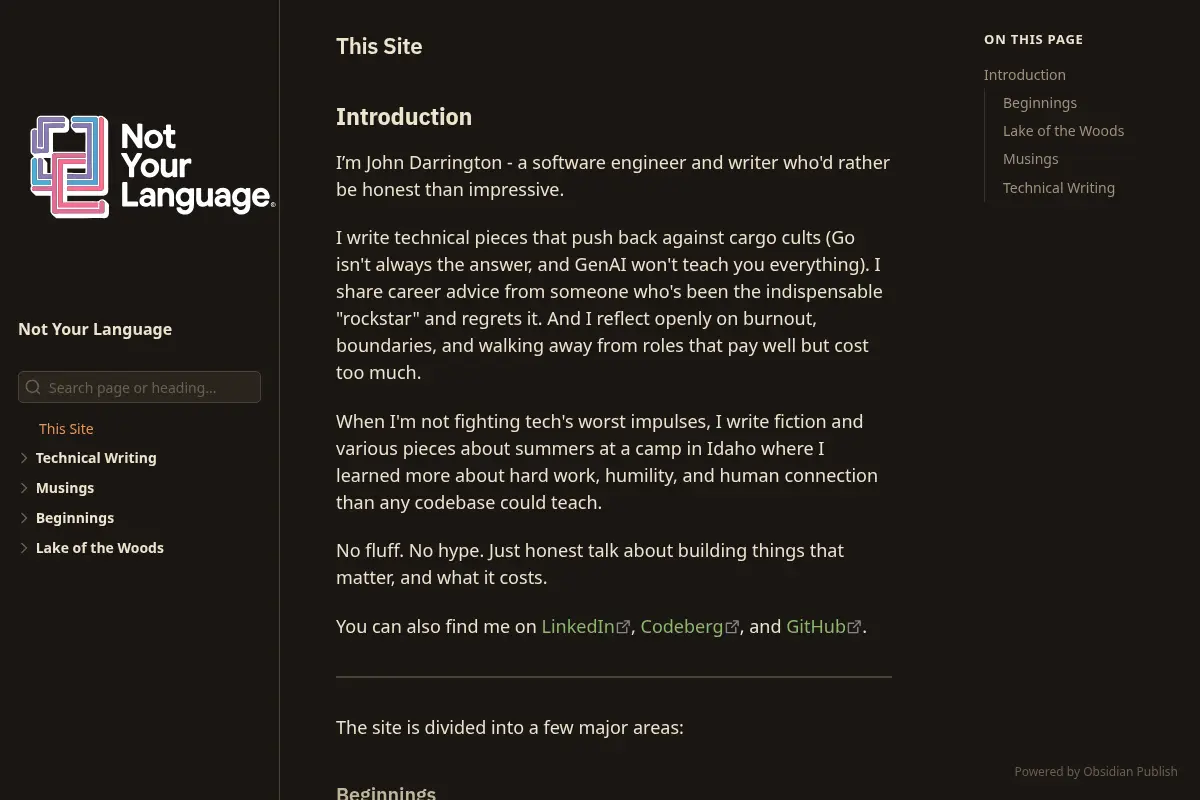This Site - Not Your Language