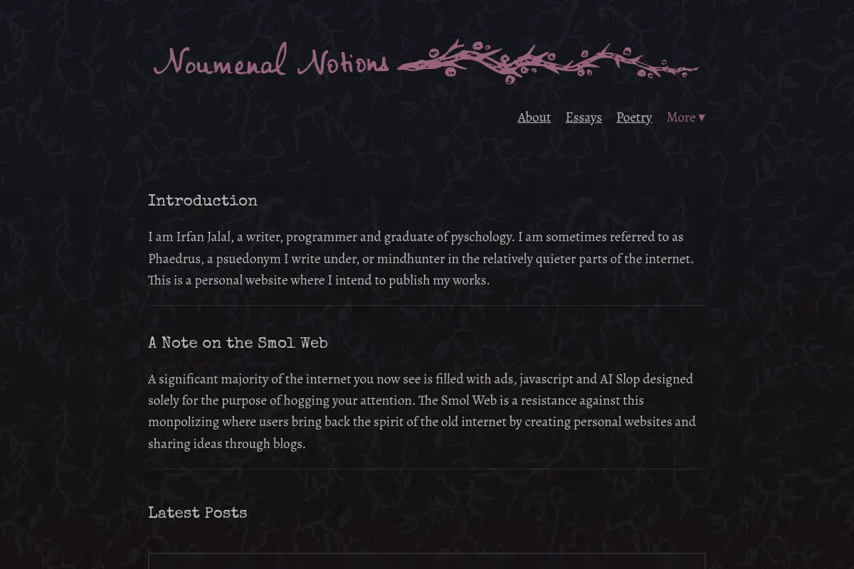 Noumenal Notions