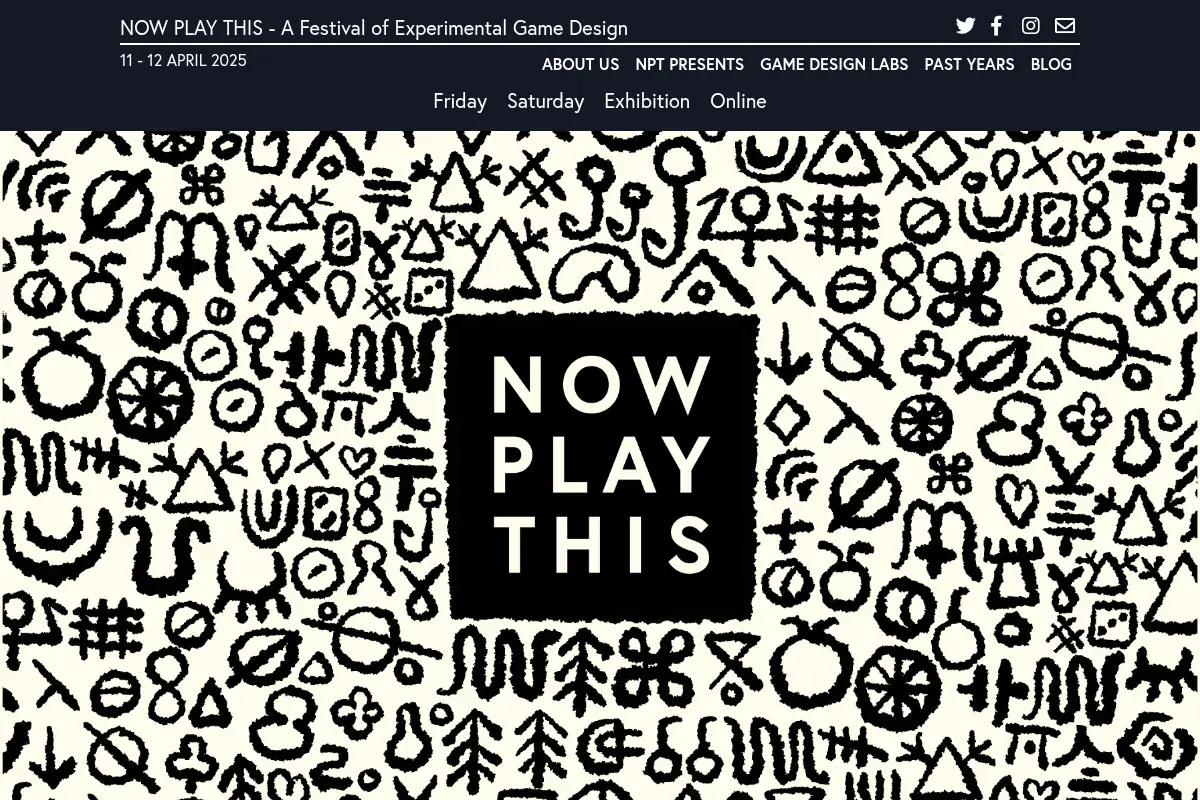 Now Play This – A Festival of Experimental Game Design