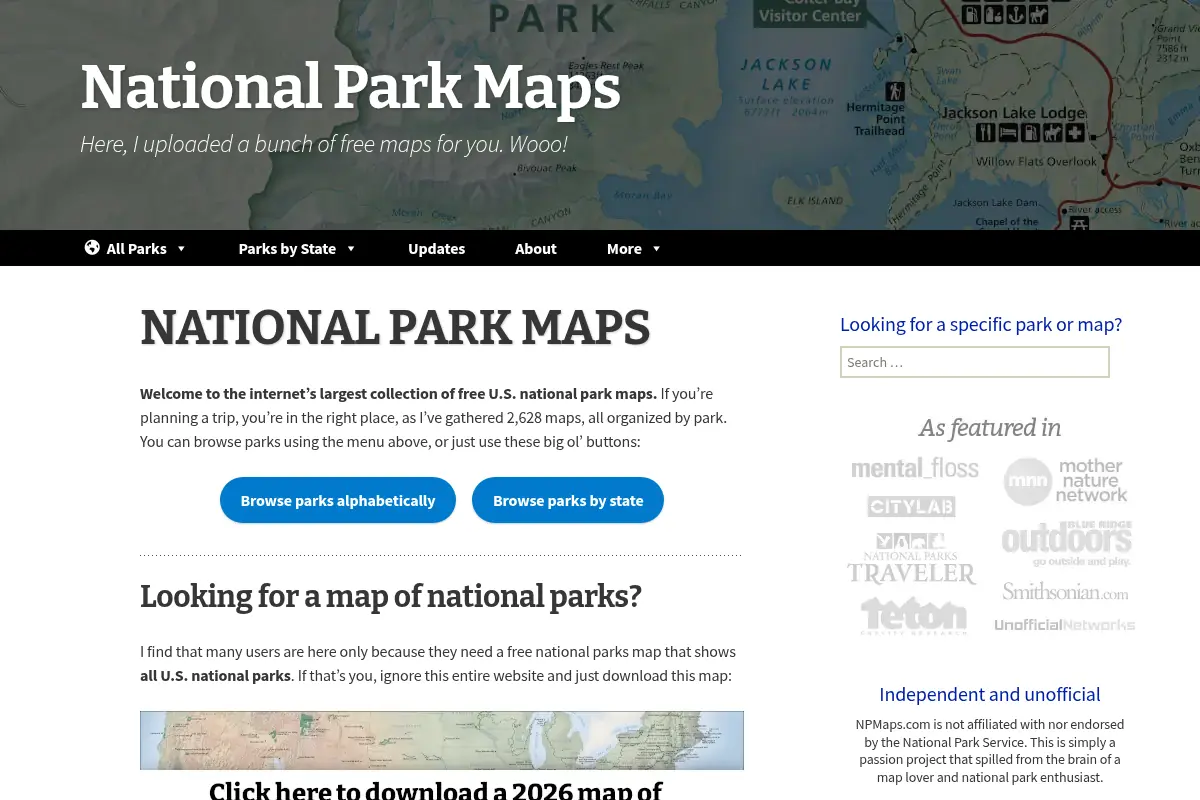 National Park Maps