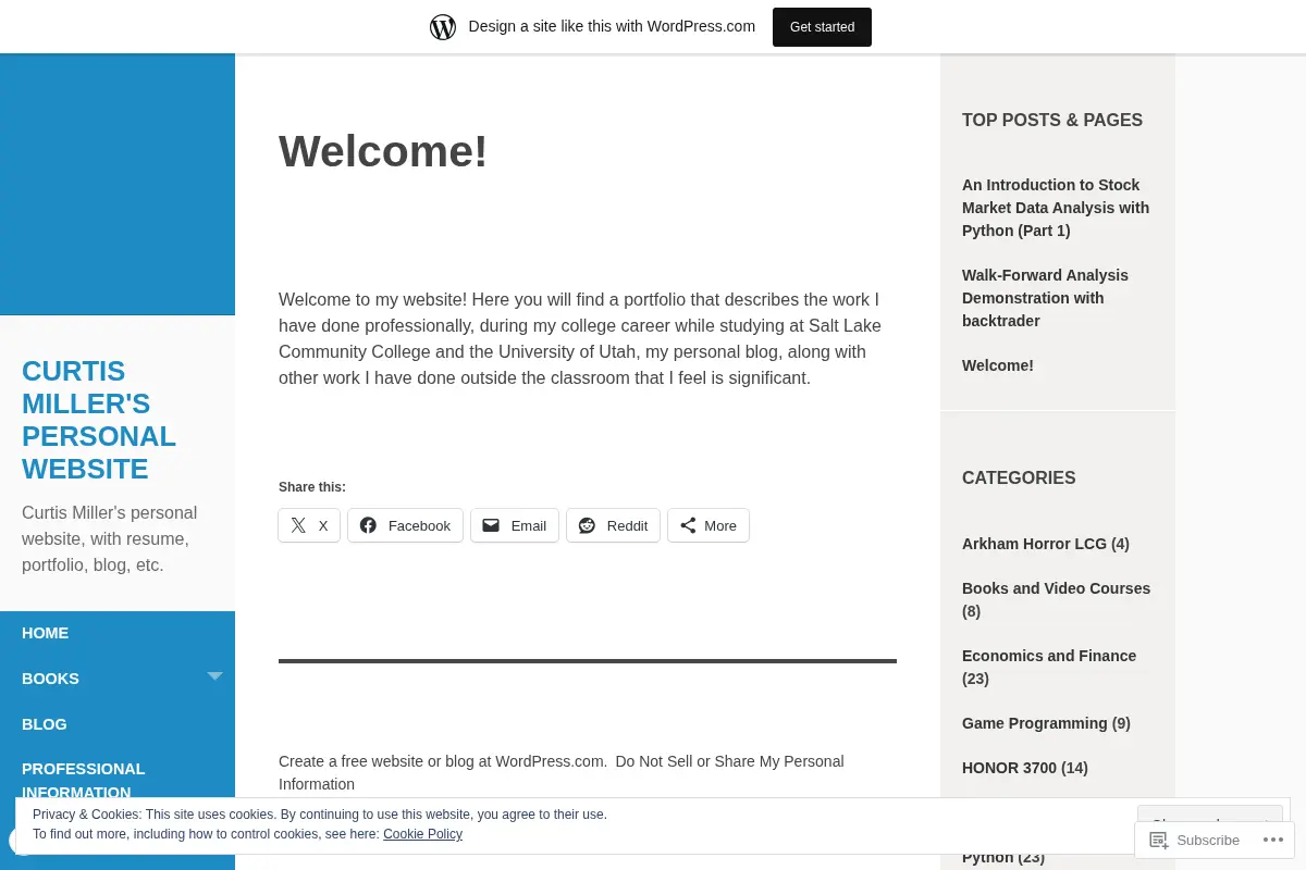 Curtis Miller's Personal Website