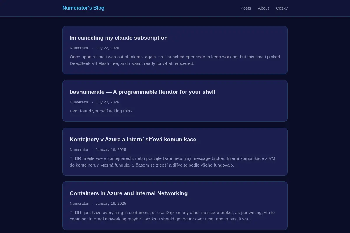 Numerator's Blog