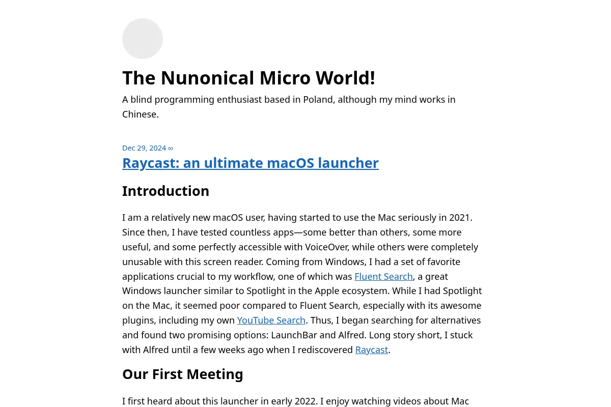 The Nunonical Micro World!