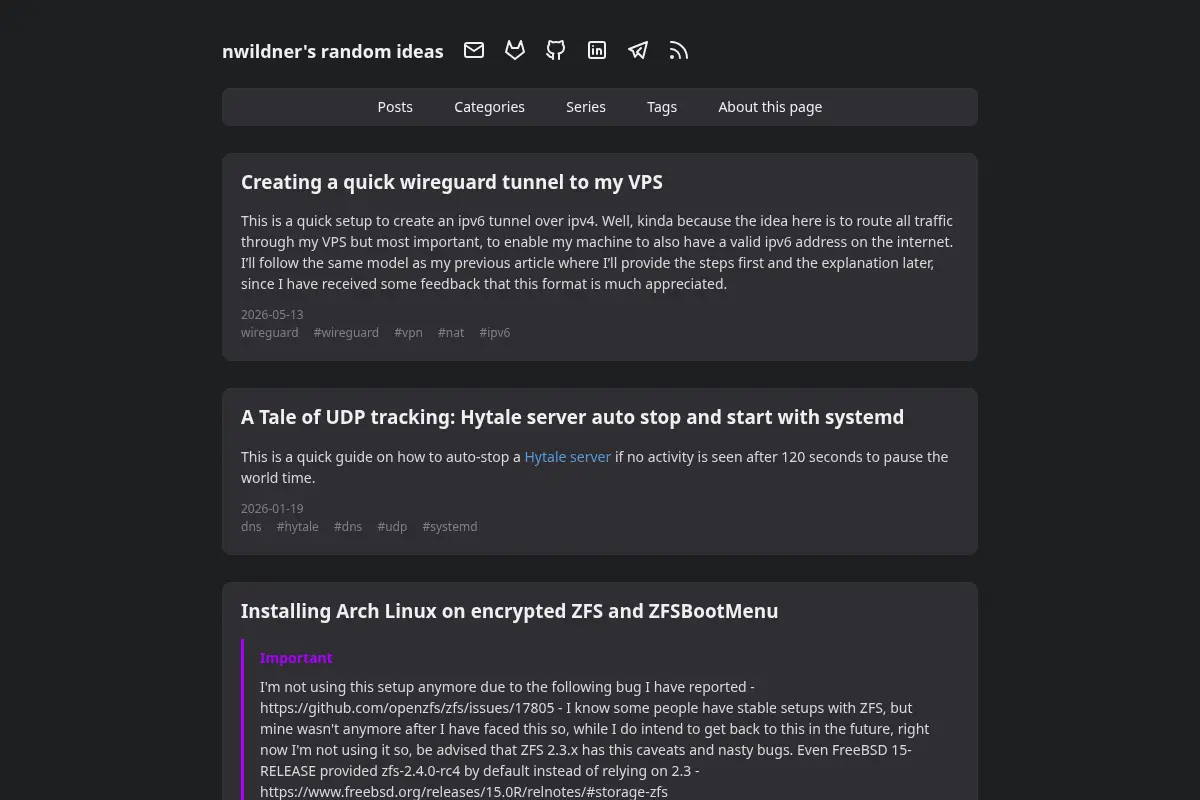 nwildner's random ideas