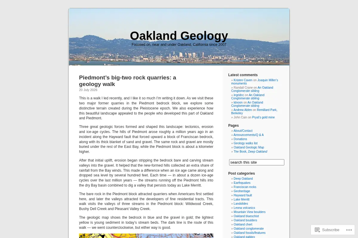 Oakland Geology