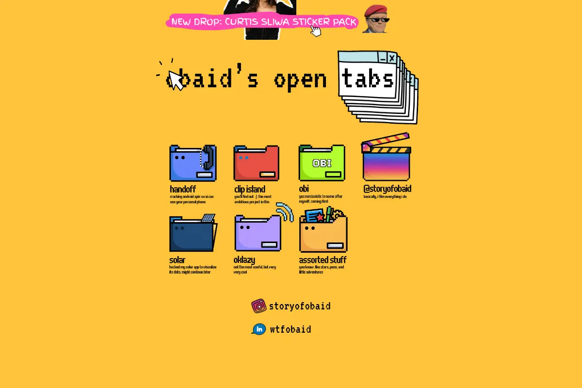 obaid's open tabs