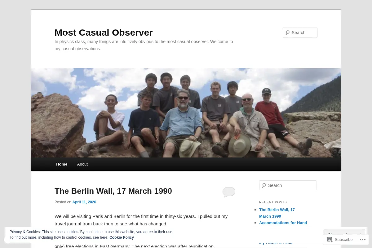 Most Casual Observer
