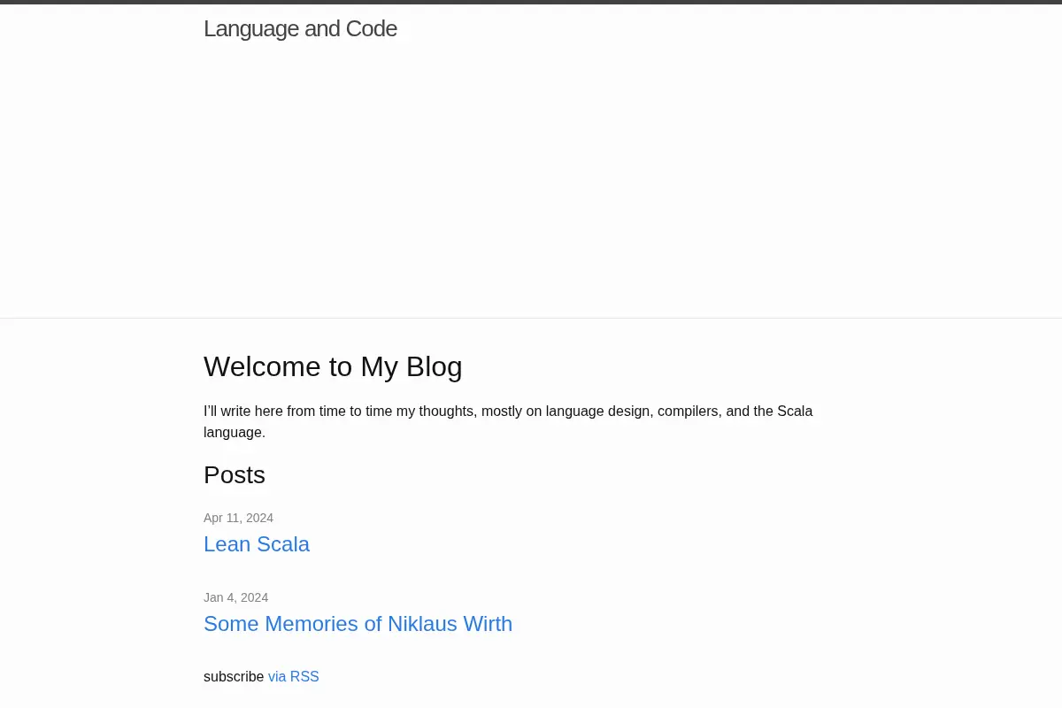 Language and Code: Martin Odersky's Blog