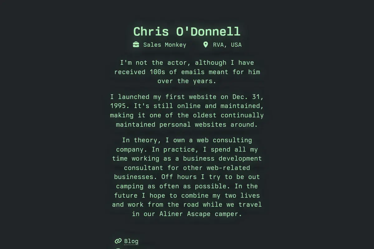 Chris ODonnell - Richmond VA