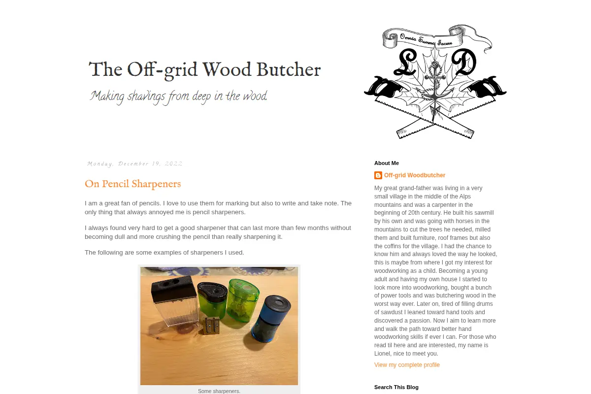 The Off-grid Wood Butcher