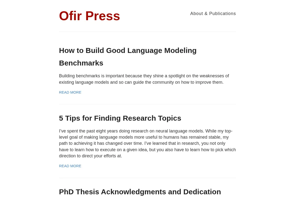Ofir Press