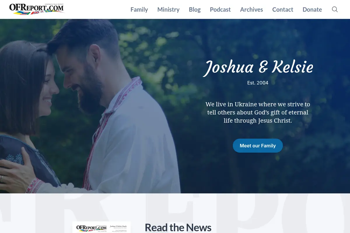 Joshua and Kelsie Steele — Missionaries serving Christ in Ukraine